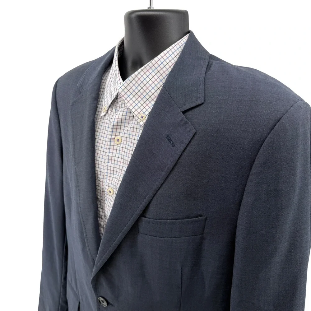 Dolce & Gabbana Blazer Mens 42L Blue Two Button Sport Coat Made in Italy Luxury